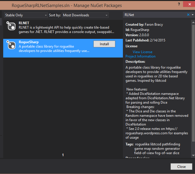 Adding Nuget Packages